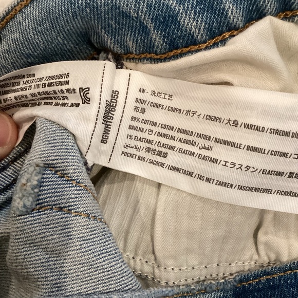 Abercrombie & Fitch 10 (30) Denim 4” High-Rise Mom Shorts Curve Love Women’s - Picture 5 of 7